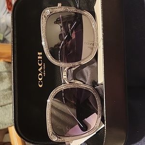 Coach gray gradient sunglasses